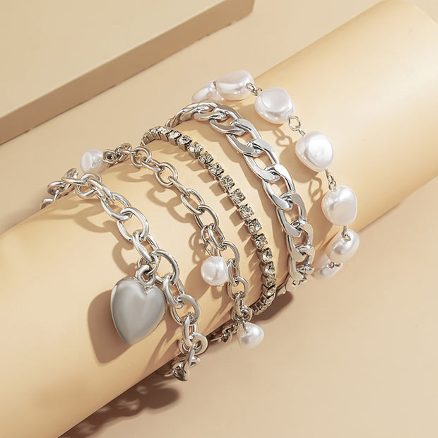 Special Shaped Imitation Pearl Vintage Baroque Bracelet