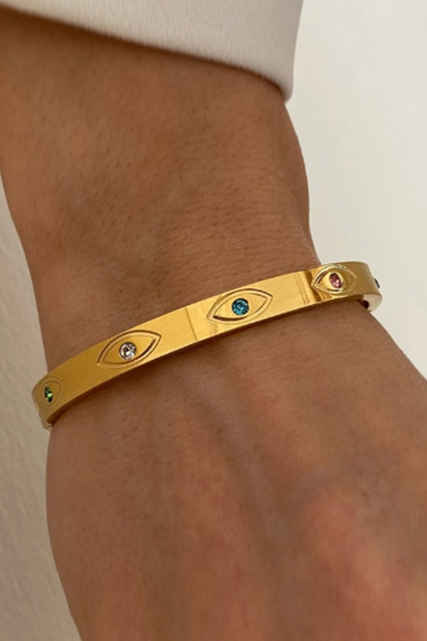 Retro Fashion Stainless Steel Gold Bracelet