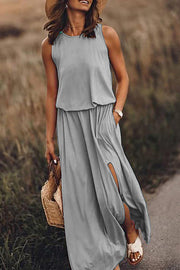 Giselle Loose Fit Slit Maxi Dress