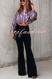 Dream Girl Sequin Crop Top