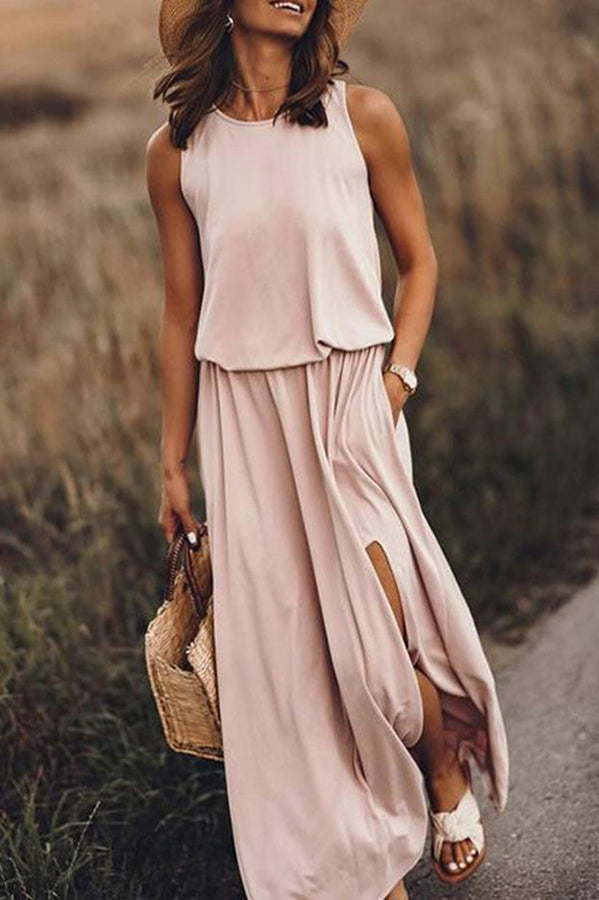 Giselle Loose Fit Slit Maxi Dress