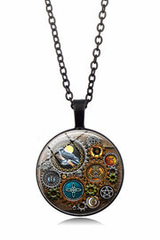 Steampunk Mechanical Time Gem Necklace