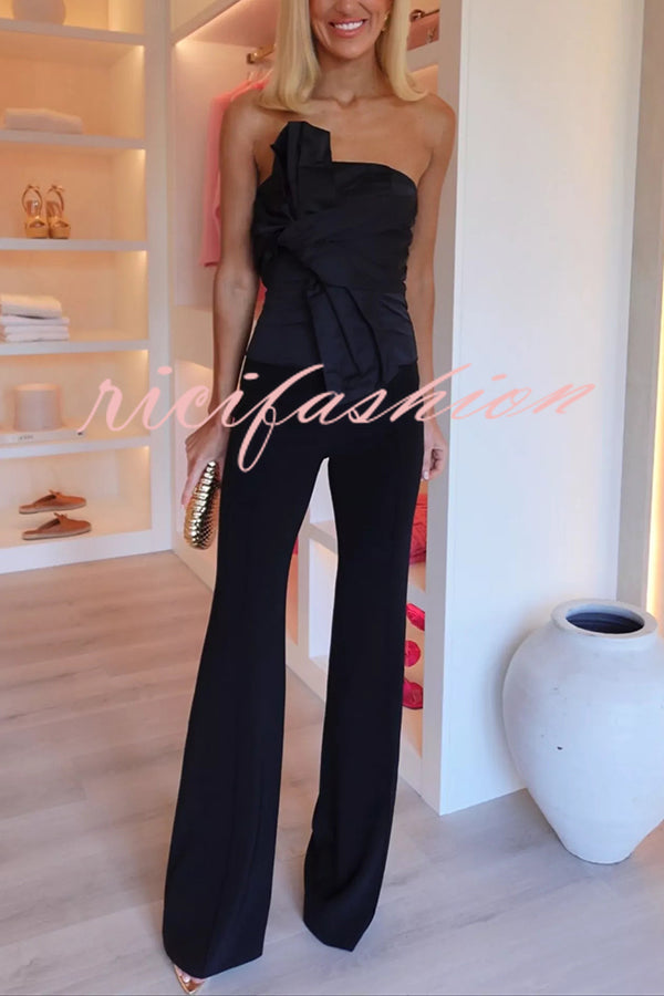 Invite Only High Waist Stretch Flared Pants