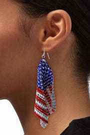 Independence Day American Flag Soft Metal Earrings