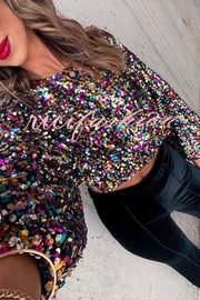 Dream Girl Sequin Crop Top