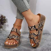 Round Toe Versatile Casual Platform Sandals