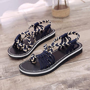 Stylish Summer Rope Flat Beach Sandals