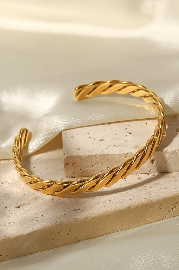 Retro Fashion Stainless Steel Gold Bracelet