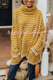 Perfect Timing Stripe Pocketed Tunic Sweater