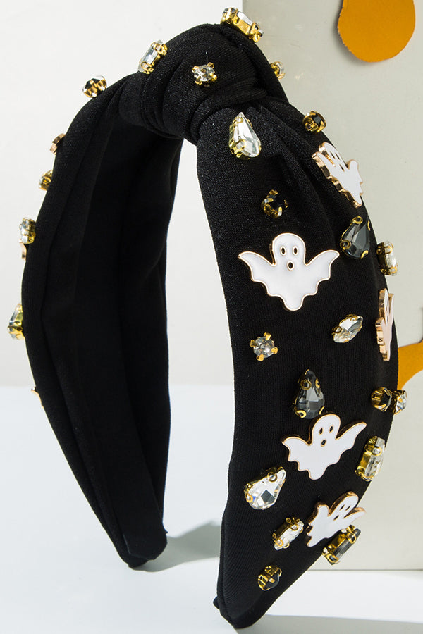 Halloween Spooky Pumpkin Skull Fabric Hair Accessory