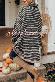 Perfect Timing Stripe Pocketed Tunic Sweater