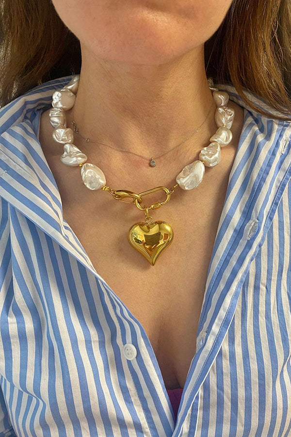 Exaggerated Irregular Shell Collarbone Necklace