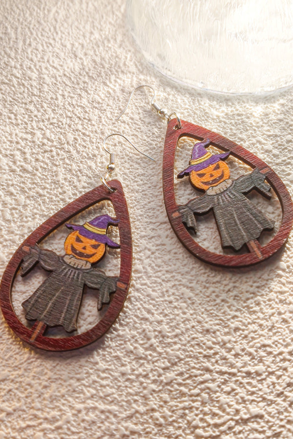 Halloween Horror and Fun Series Wooden Earrings