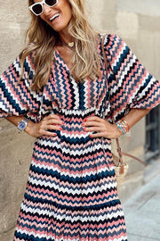 Fabulous Time Puff Sleeve Tiered Midi Dress