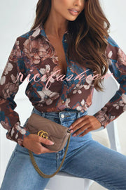 Fashion Printed Long Sleeve Casual Shirt