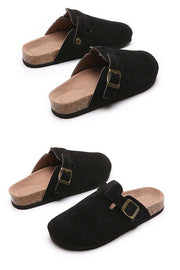 Flat Half Slippers Casual Outer Wear Round Toe Half Slippers