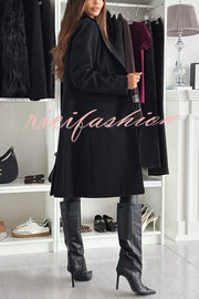 Fashionable Casual Lapel Long Sleeve Single Breasted Loose Coat